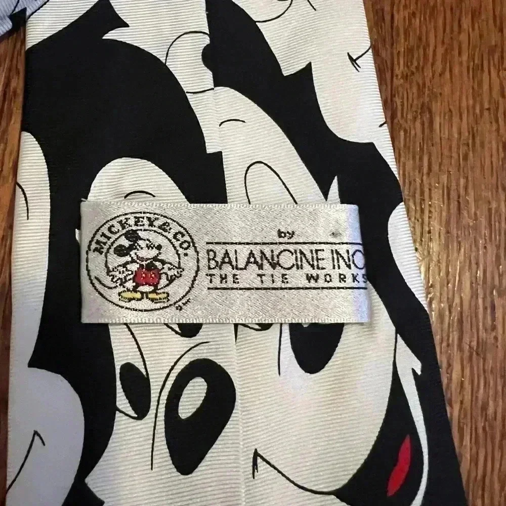 Balanchine Mickey Mouse Tie 100% Silk